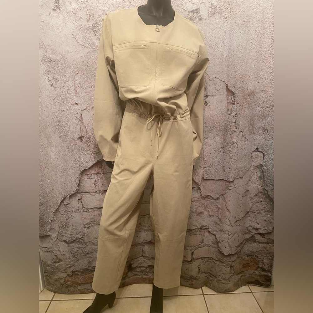 Lululemon Beige Woven Lightweight Jumpsuit